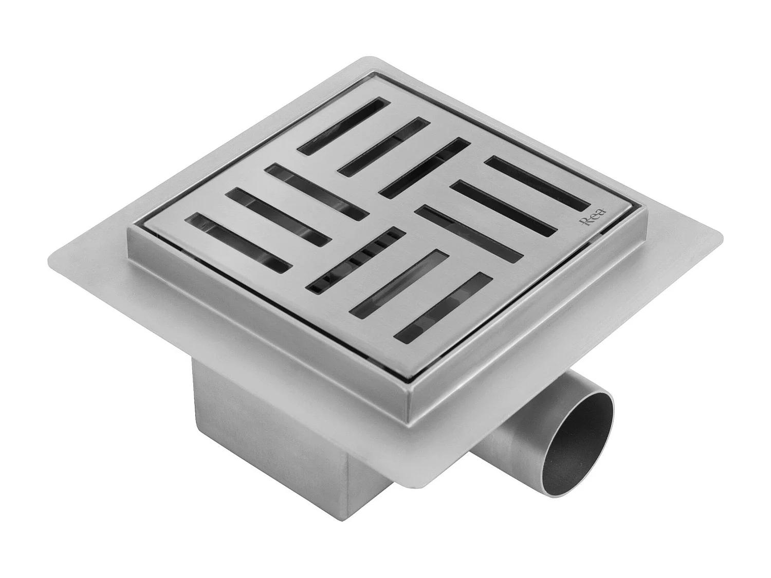 Drenaje Lineal Rea Cross 120X120 Brush Steel