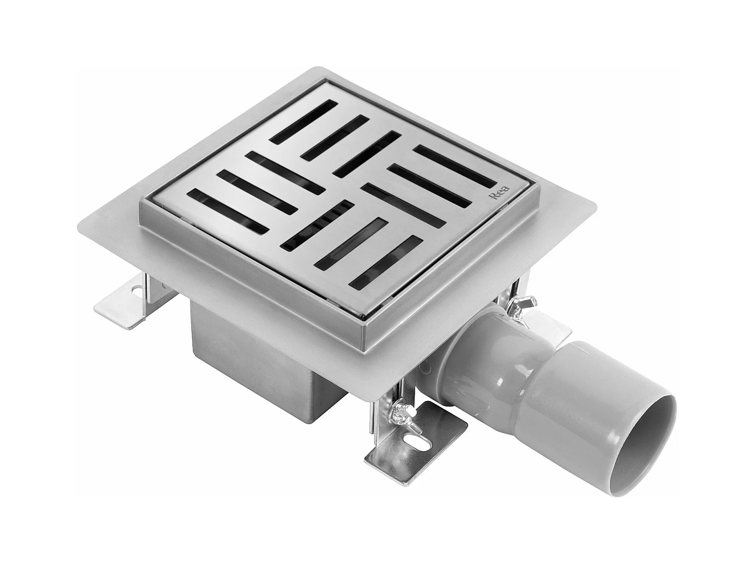 Drain Linéaire Rea Cross 120X120 Brush Steel