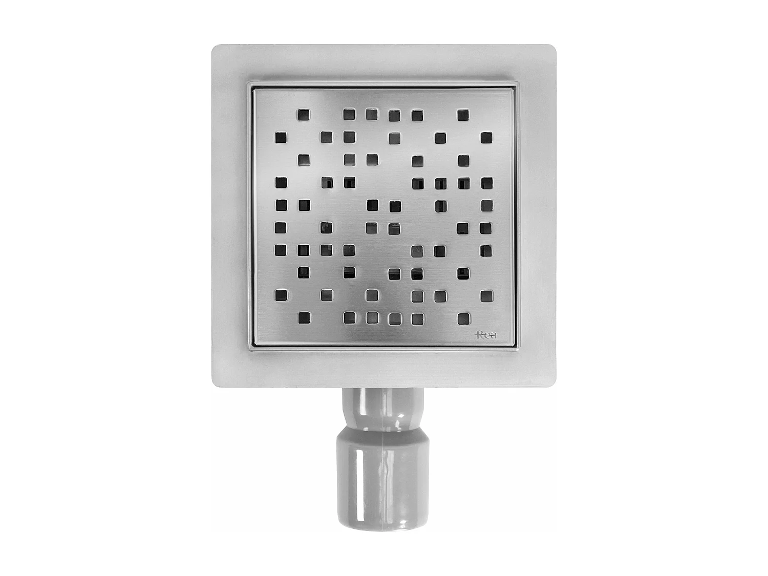 Drenaje Lineal Rea Dots 150X150 Brush Steel