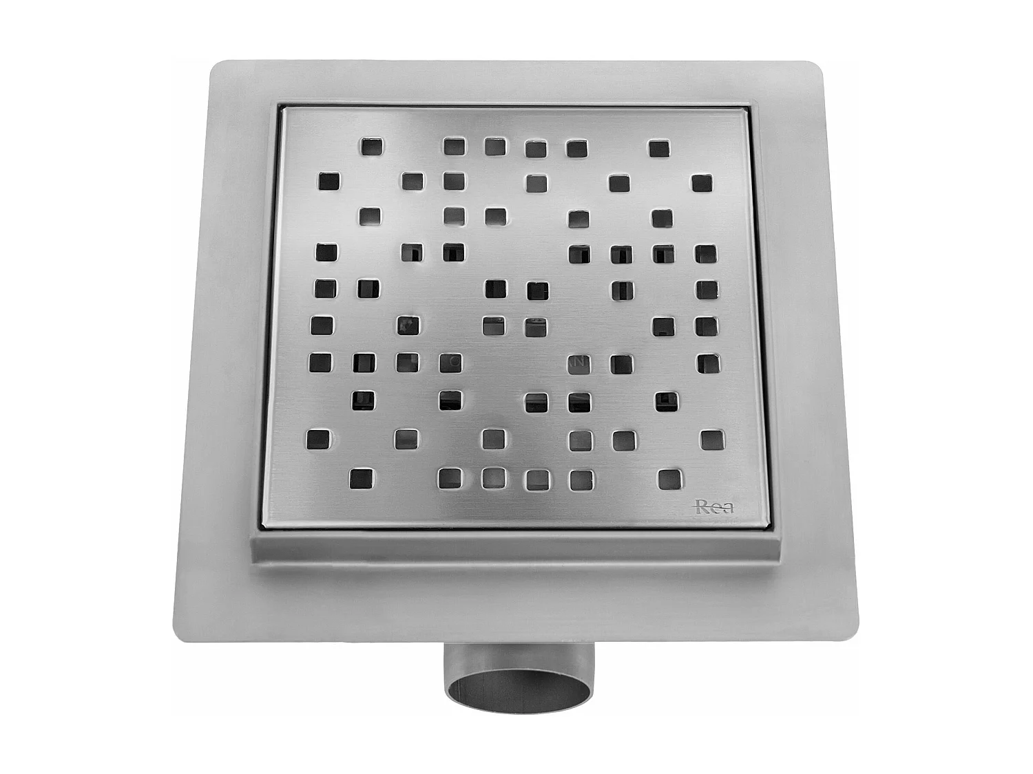 Drenaje Lineal Rea Dots 150X150 Brush Steel