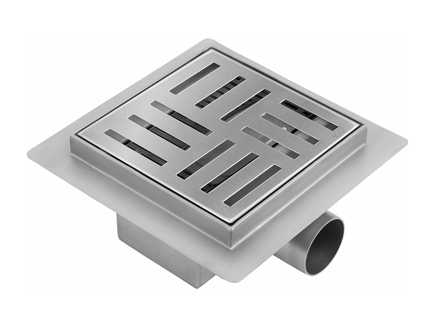 Dreno Linear Rea Cross 150X150 Brush Steel