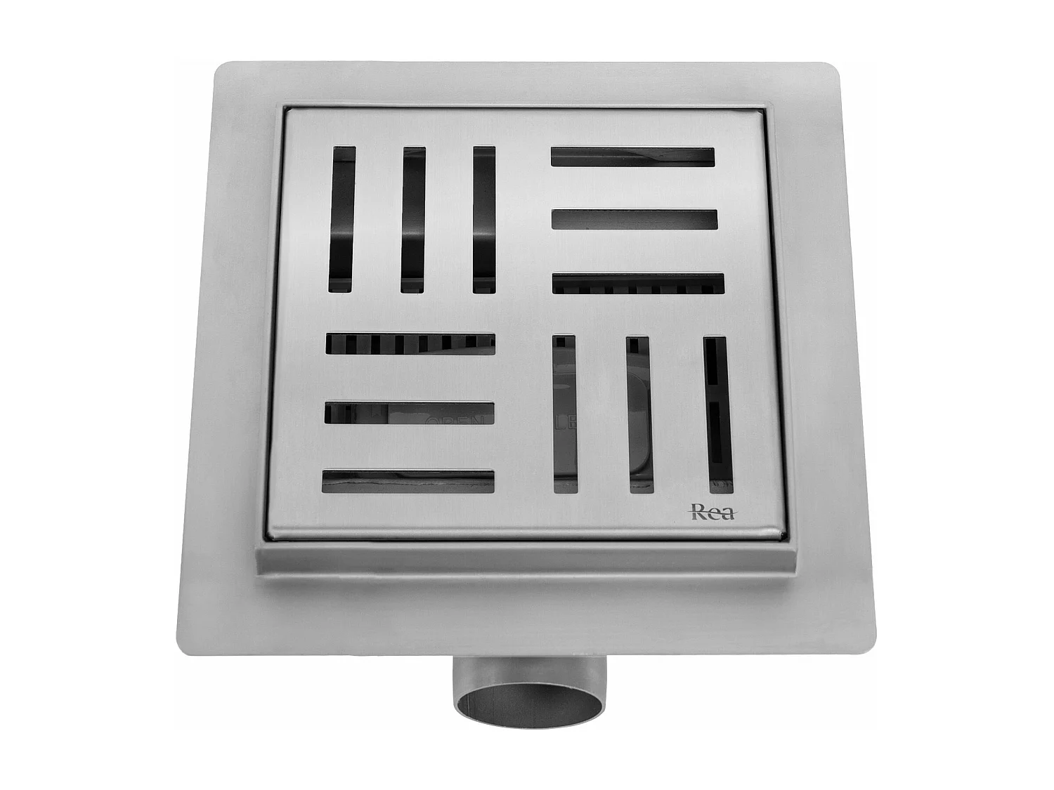 Dreno Linear Rea Cross 150X150 Brush Steel