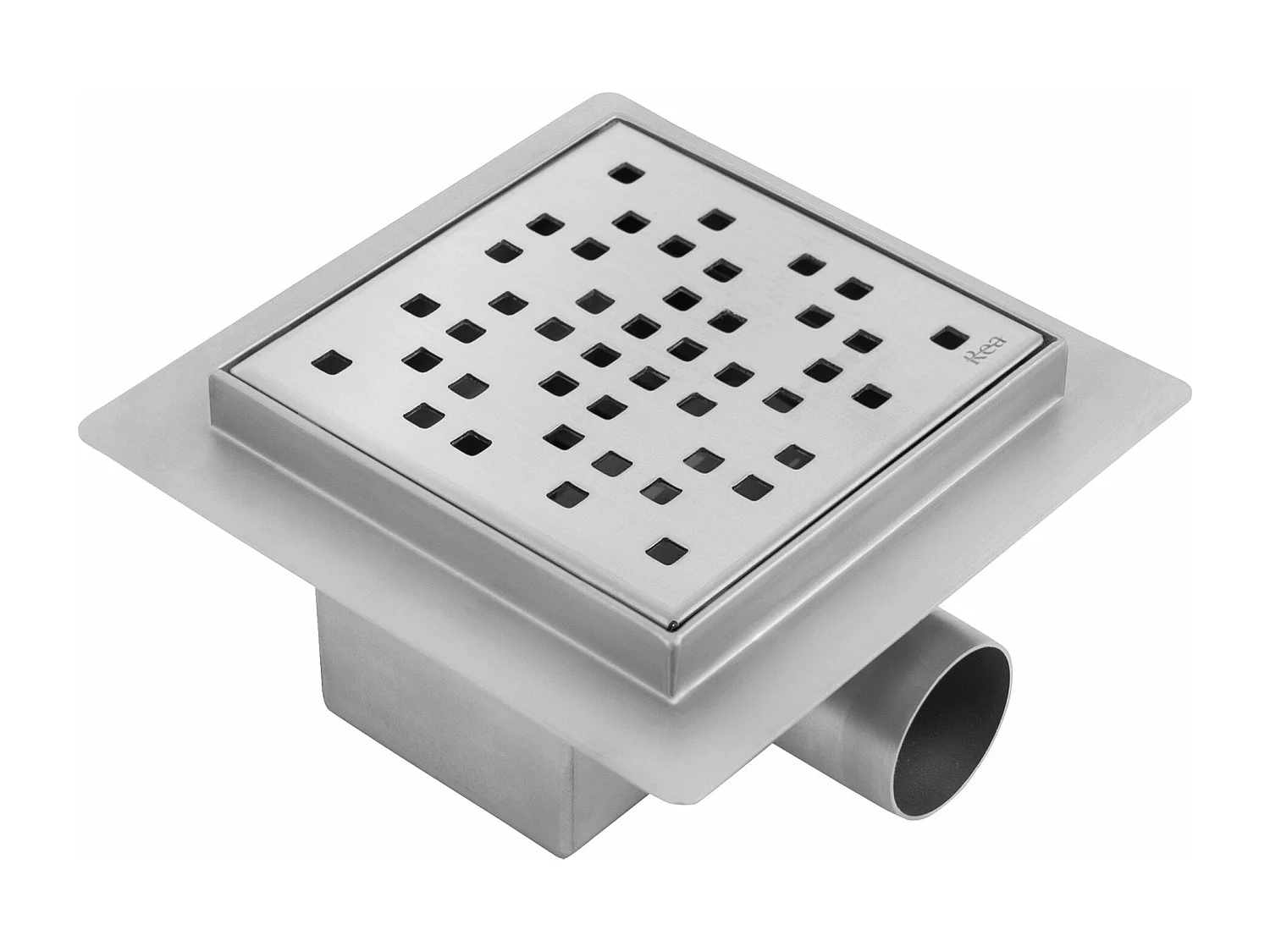 Drain Linéaire Rea Dots 120X120 Brush Steel