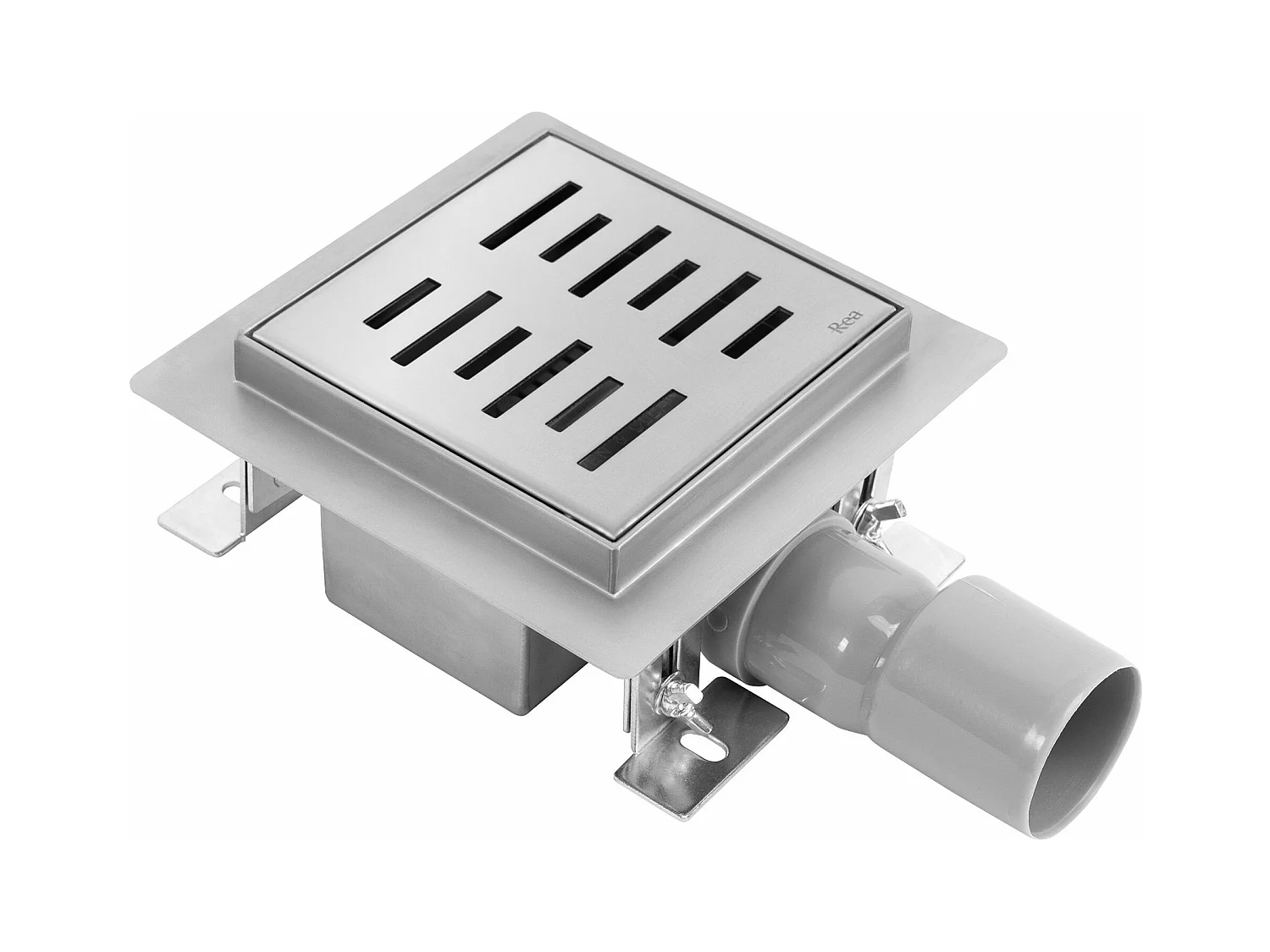 Lineaire Afvoer Rea Line 120X120 Brush Steel