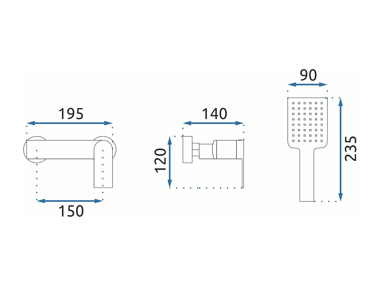 Douchemengkraan Rea My1902-8G Storm Gold