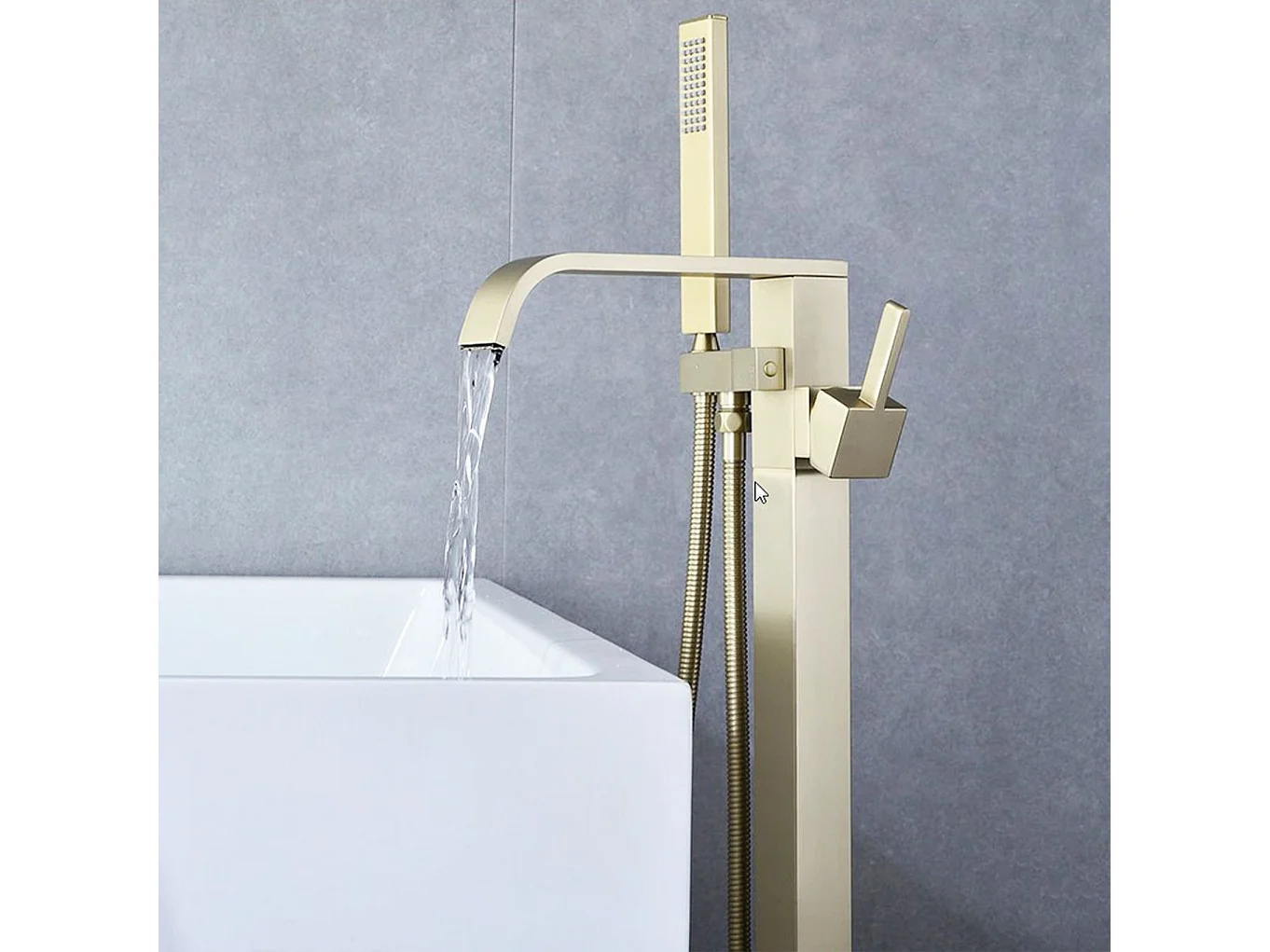 Robinet Autoportant Rea Carat Brush Gold