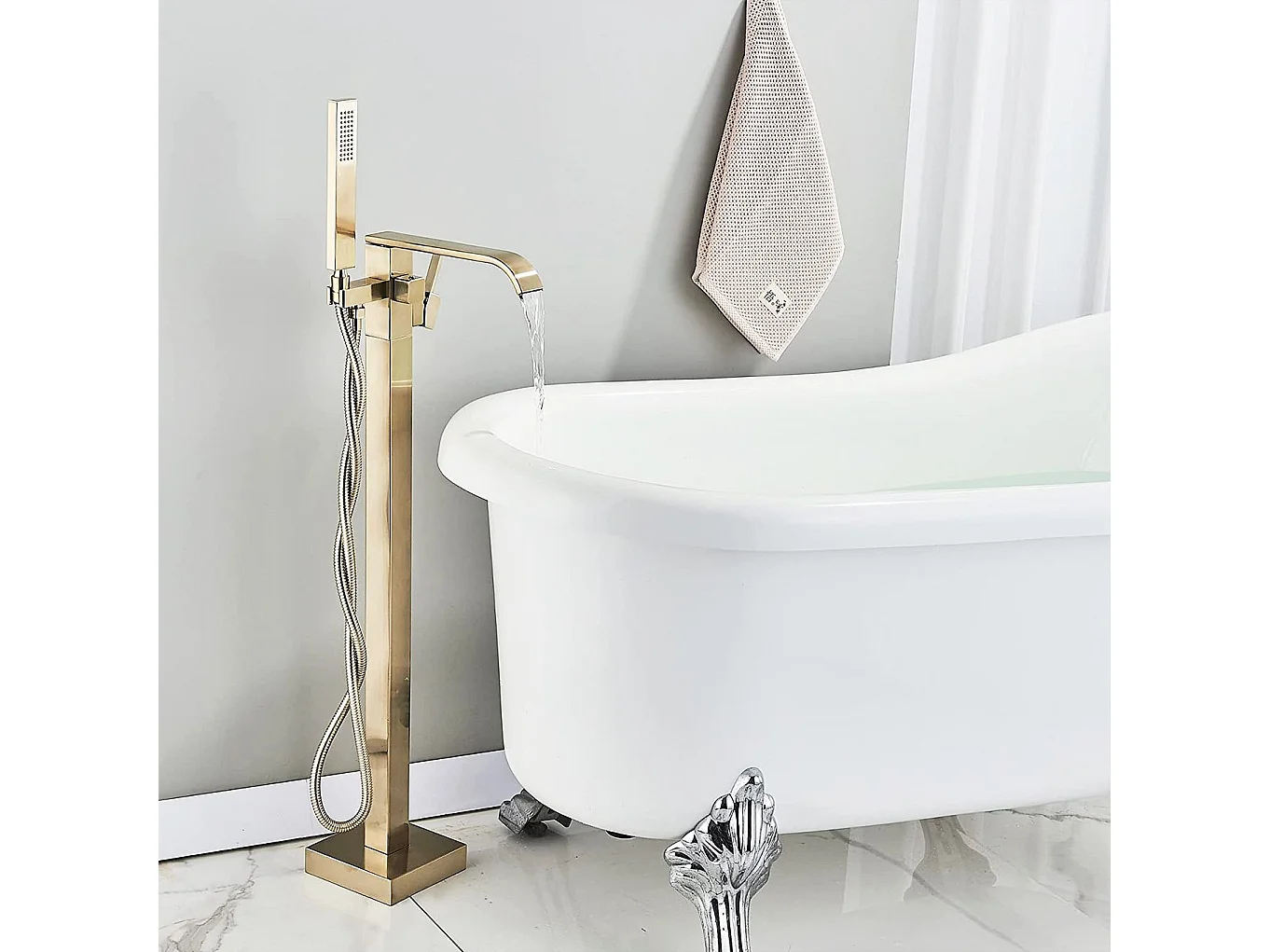 Robinet Autoportant Rea Carat Brush Gold