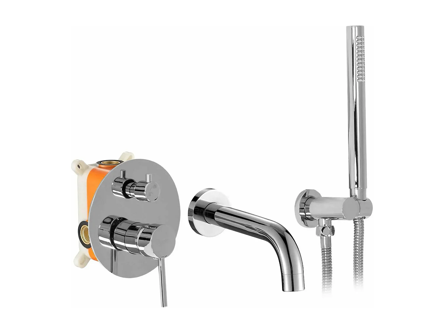 Inbouw Badmengkraan Rea Lungo Grey + Box