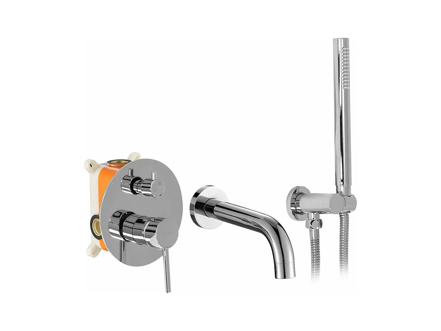 Robinet De Baignoire Encastré Rea Lungo Grey + Box