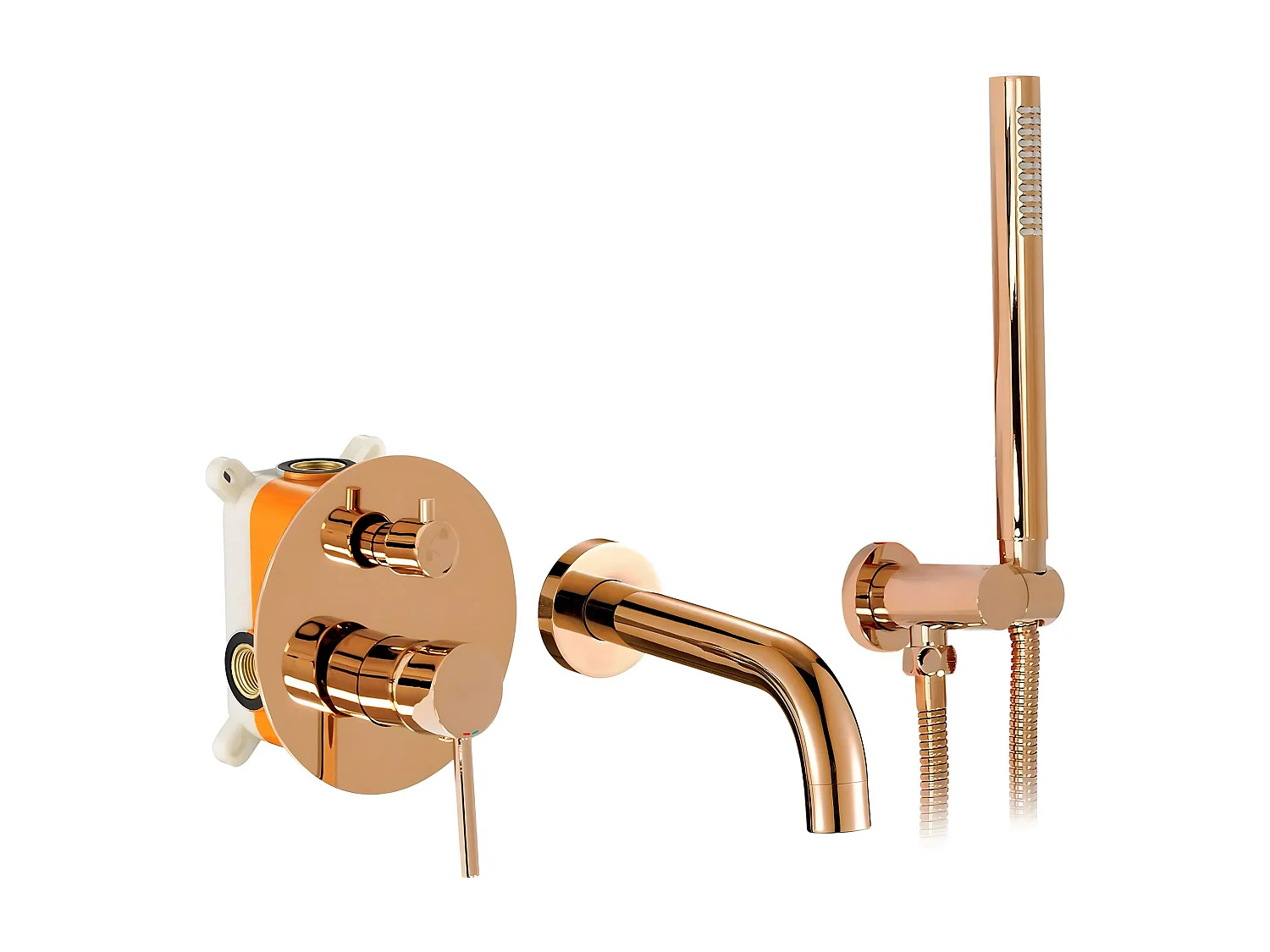 Inbouw Badmengkraan Rea Lungo Rose Gold + Box