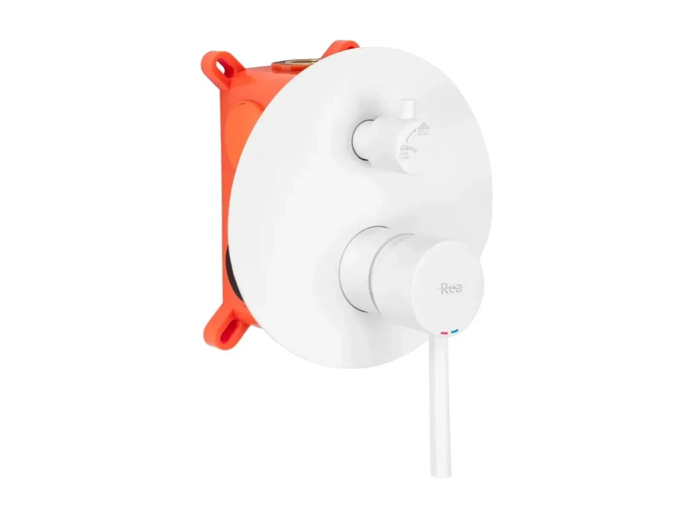 Wannenarmatur Rea Lungo White + Box