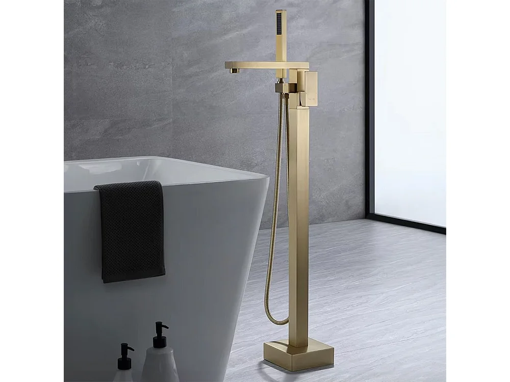 Robinet Autoportant Rea St005 Tery Brush Gold