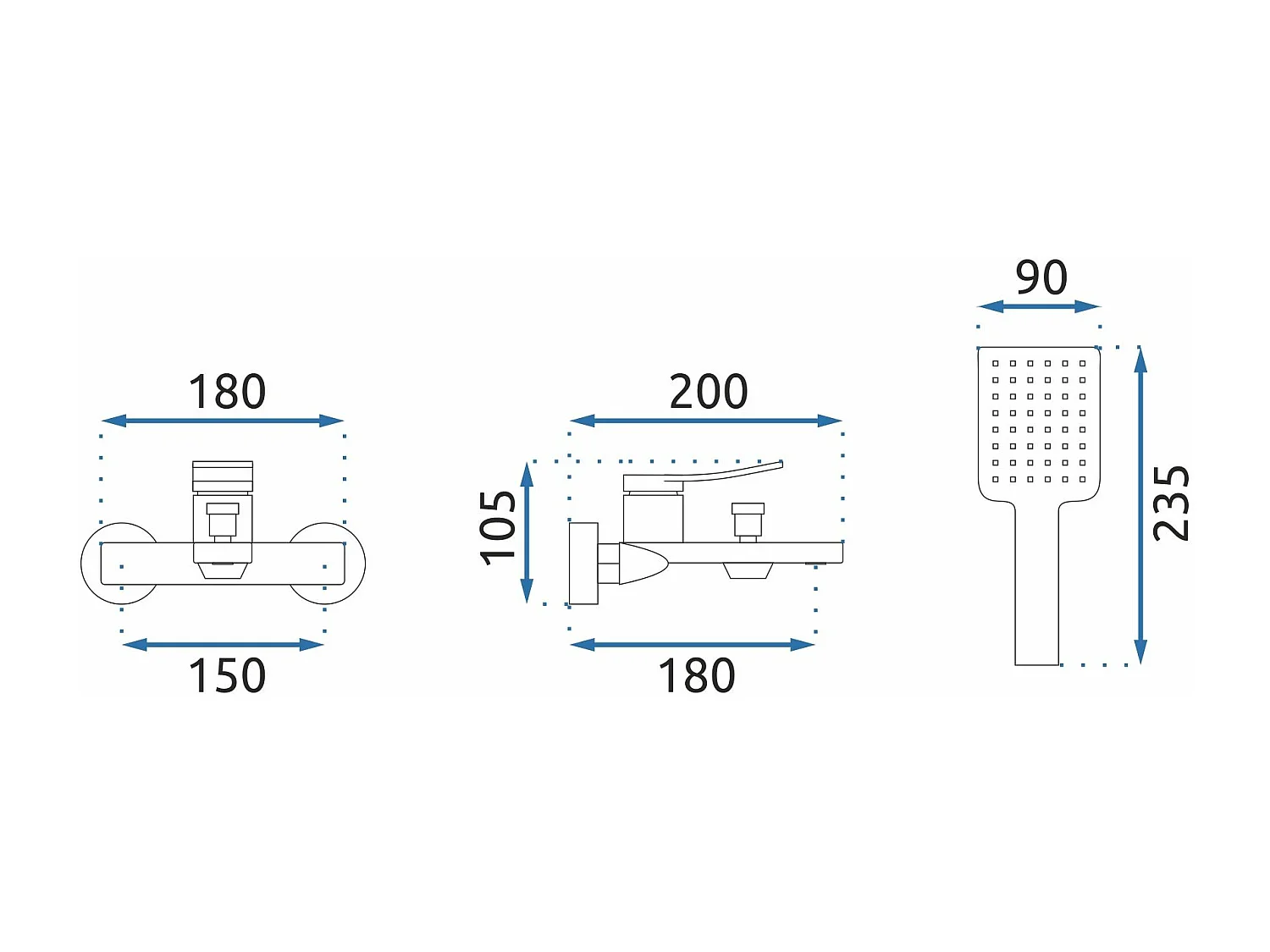 Wannenarmatur Rea My1906-3G Soul Gold