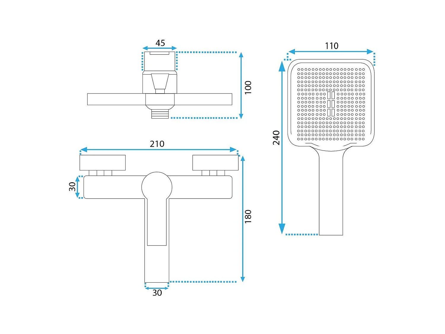 Robinet De Baignoire Rea My2021-3B Argus Black