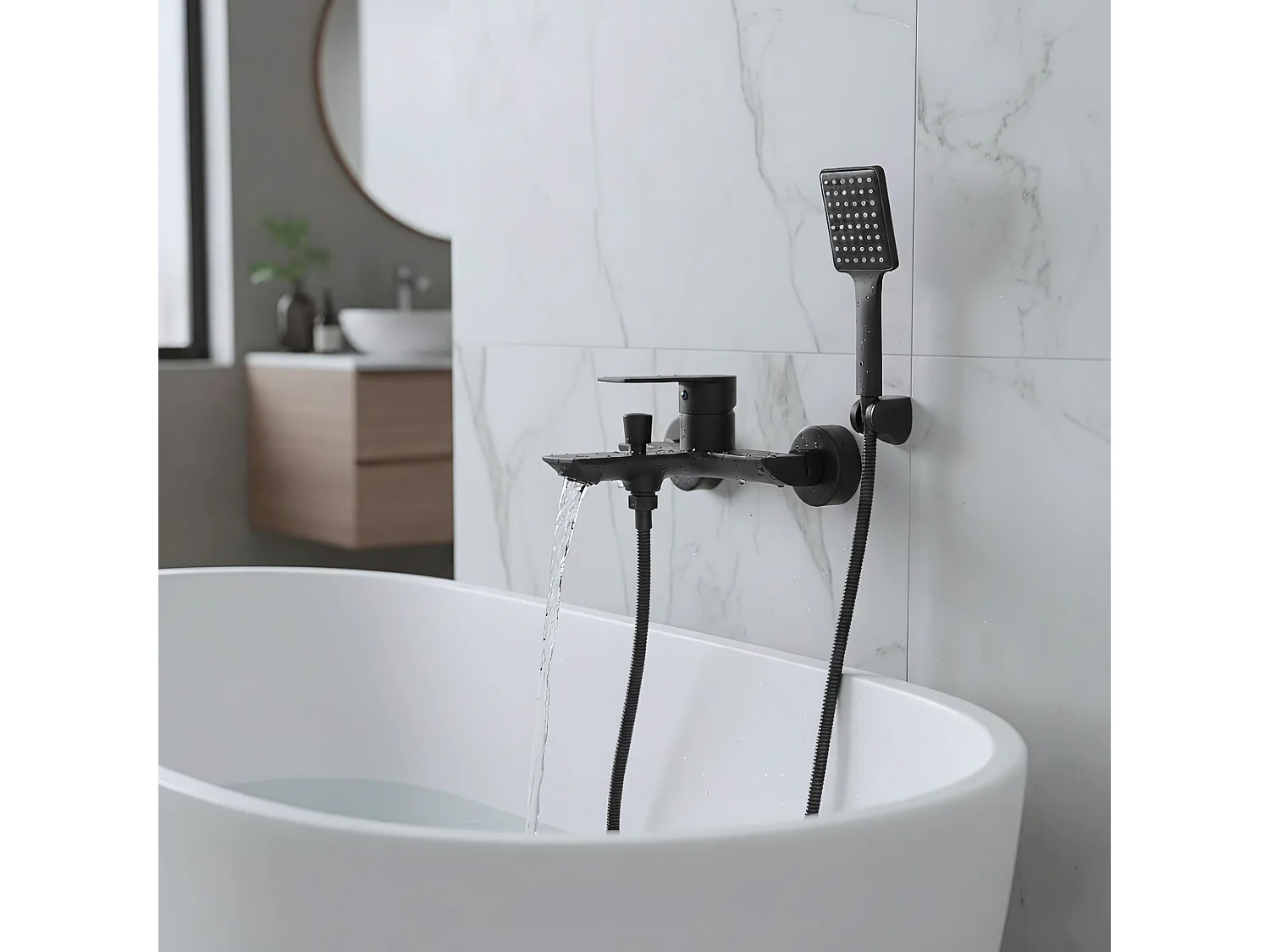 Torneira Para Banheira Rea My1802-3B Urban Black