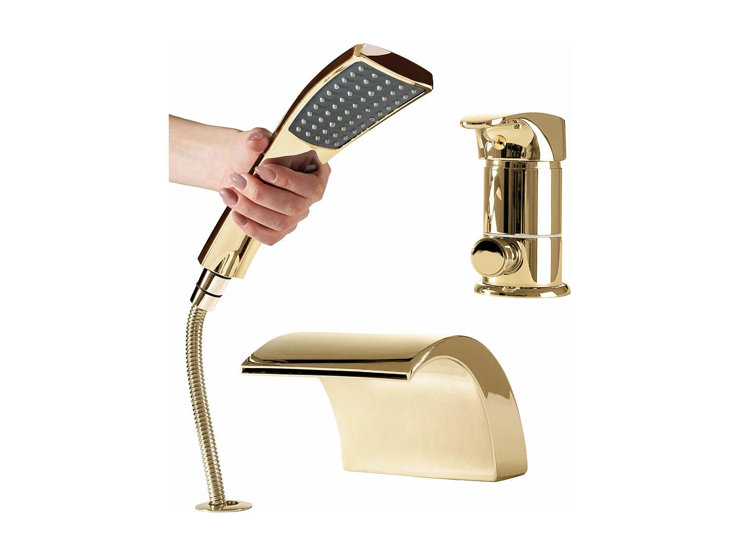 Robinet De Baignoire Rea Riven Gold