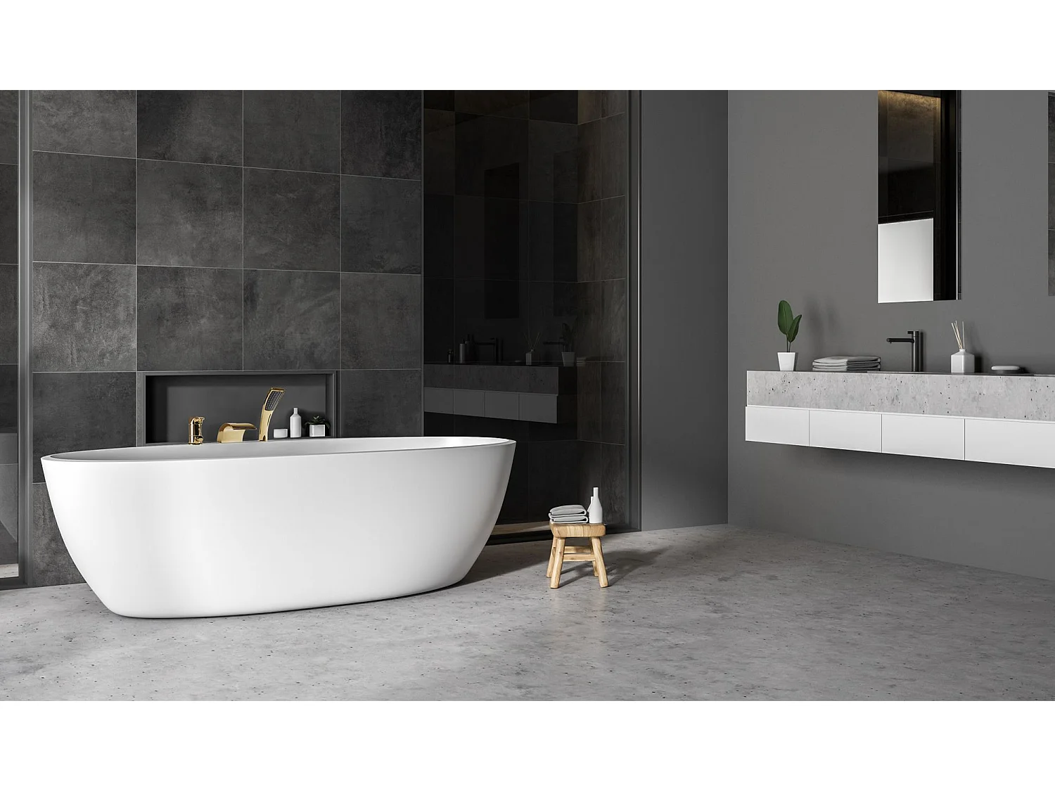 Robinet De Baignoire Rea Riven Gold