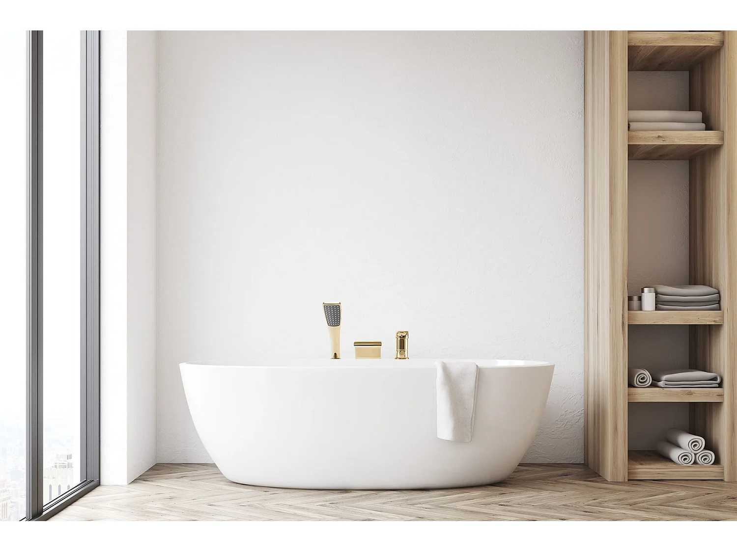 Robinet De Baignoire Rea Riven Gold