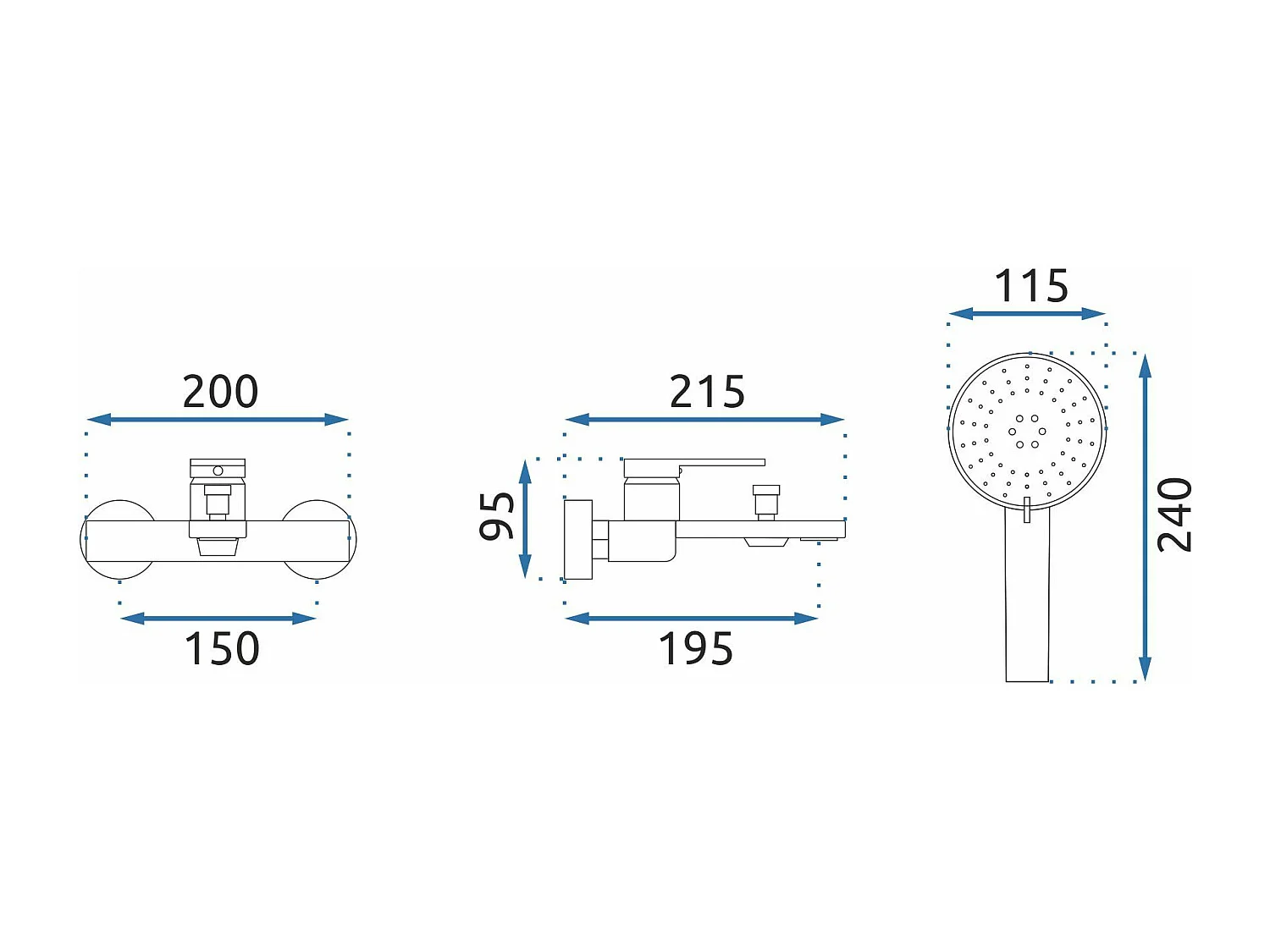Robinet De Baignoire Rea Verso Brush Gold
