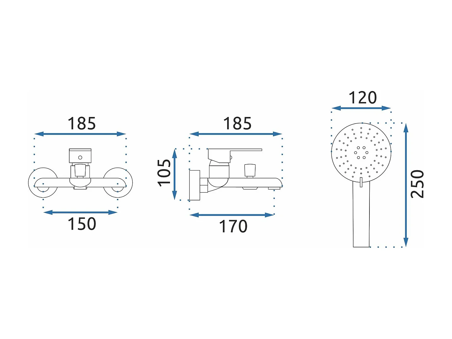 Badmengkraan Rea My1805-3Bg Bloom Black/Gold