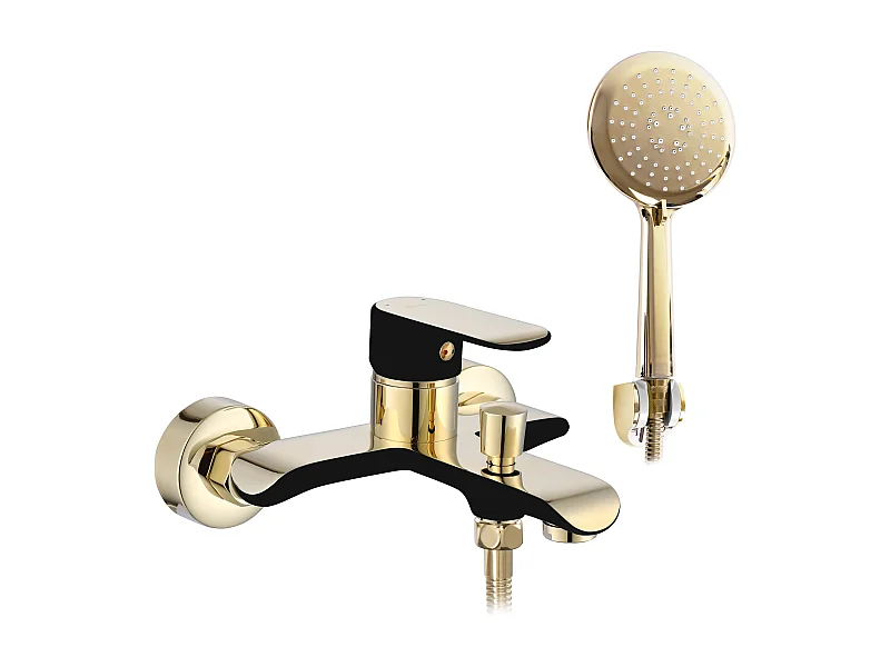 Robinet De Baignoire Rea My1805-3Bg Bloom Black/Gold