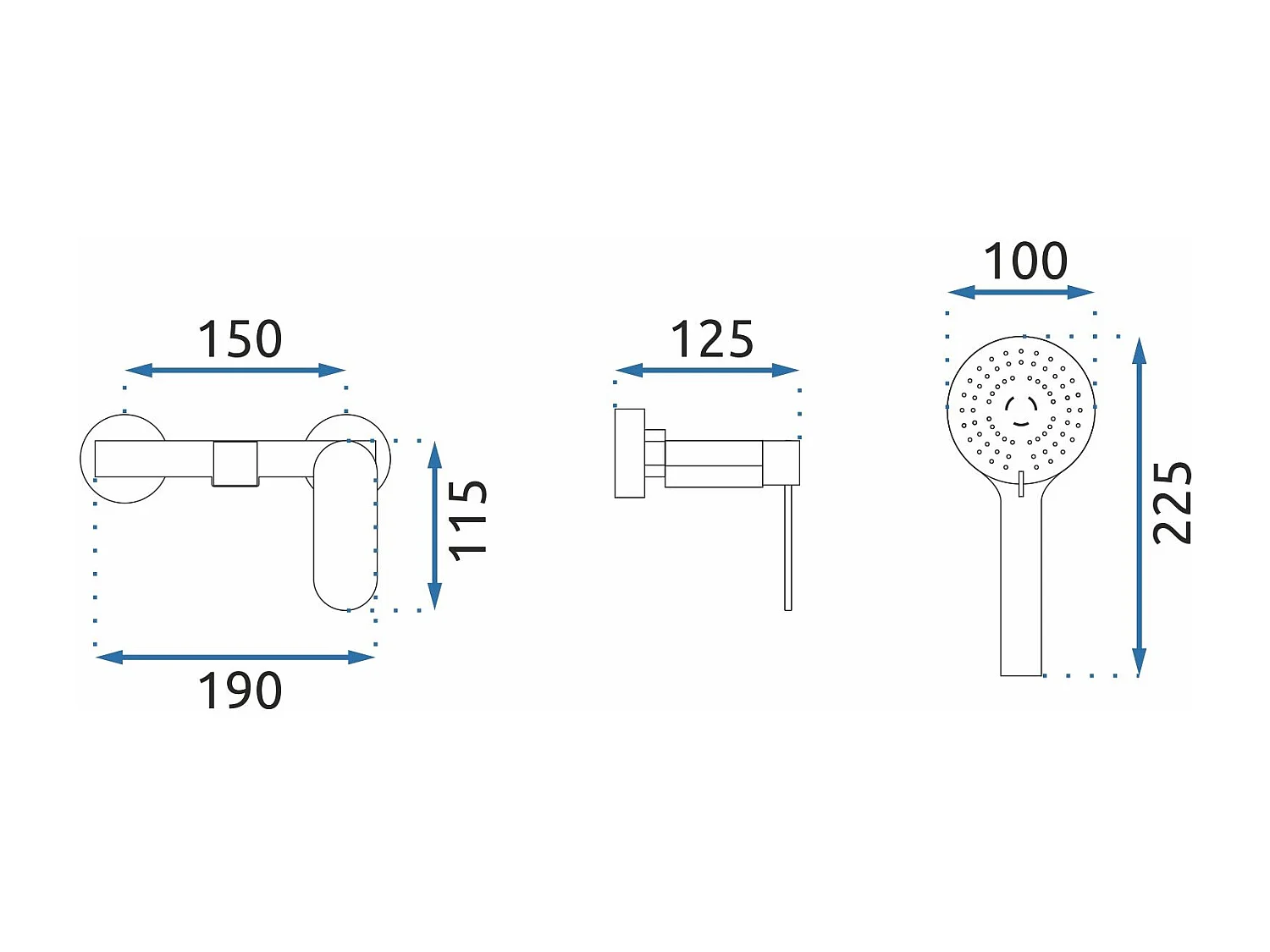 Badmengkraan Rea Js-620903B Berg Black
