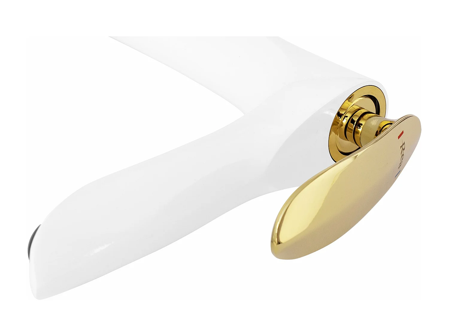 Torneira Para Lavatório Rea Orbit Low White/Gold