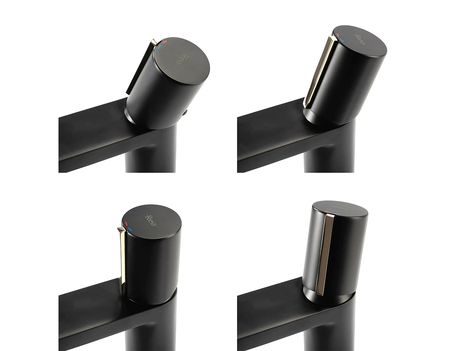 Robinet De Lavabo Rea Icon Low Black/Gold