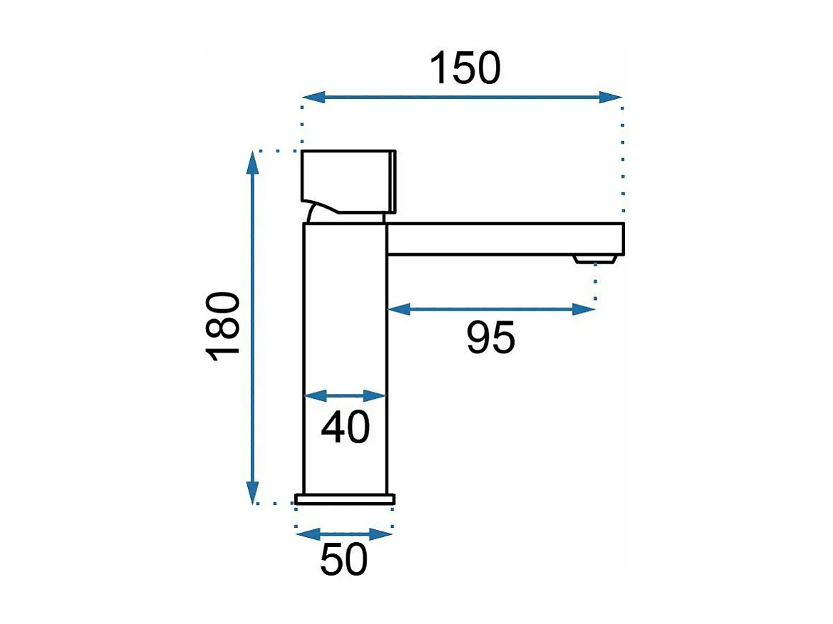 Robinet De Lavabo Rea Icon Low Black/Gold