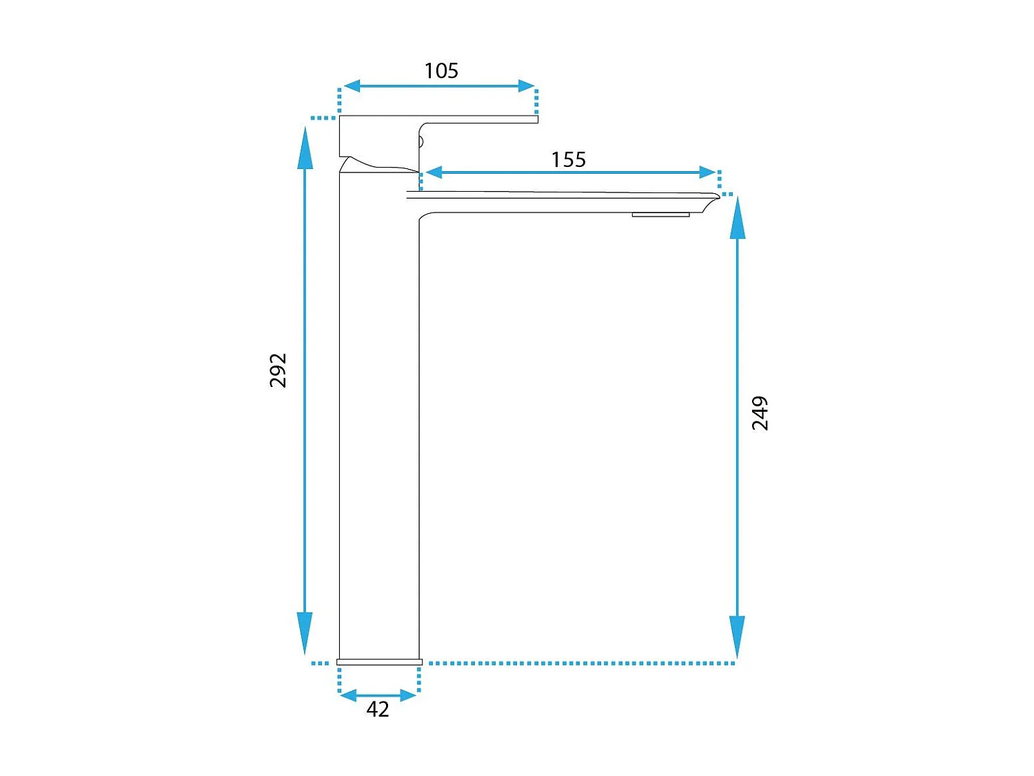Waschbeckenarmatur Rea My2102-21G Veneta High Gold
