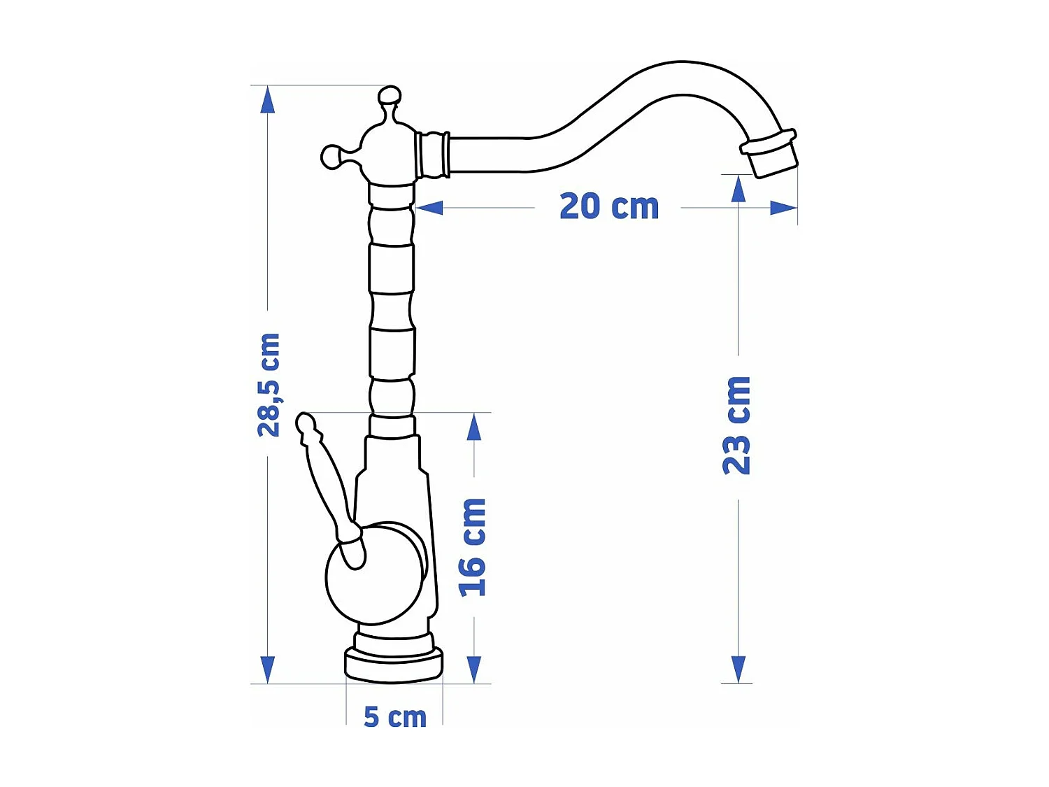 Waschbeckenarmatur Rea Bona High Brush Gold