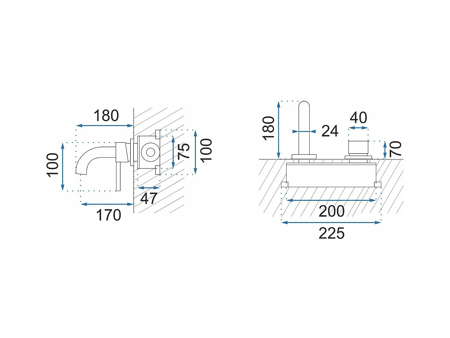 Unterputz Armatur Rea Js-W021 Owen Chrome