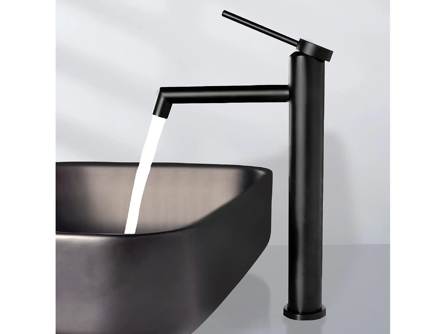 Rubinetto Da Lavabo Rea Js-B310-1B Foss High Black