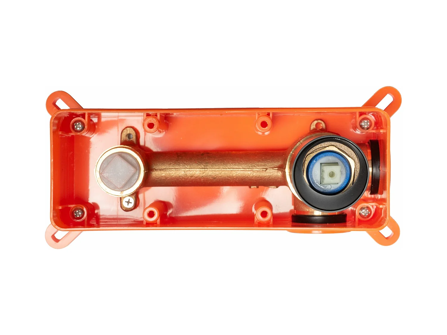 Inbouw Wastafelkraan Rea Oval Black + Box