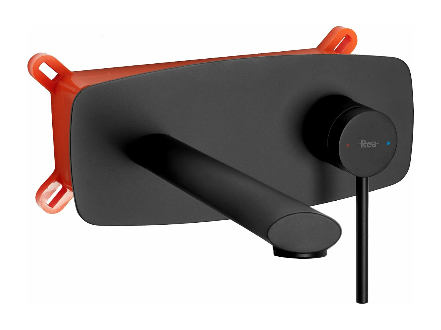 Robinet Encastré Rea Oval Black + Box