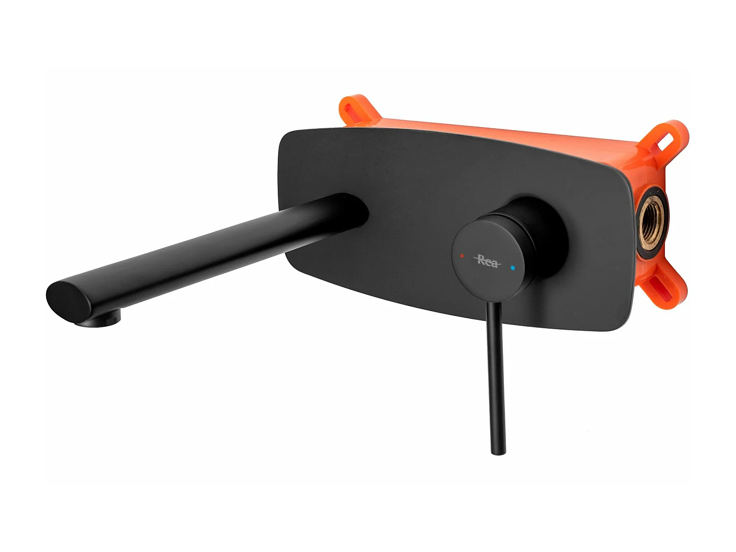 Robinet Encastré Rea Oval Black + Box