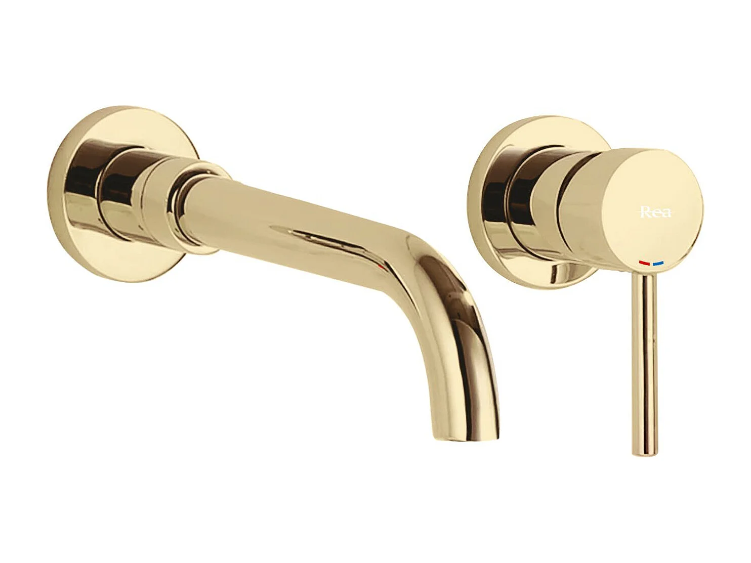 Rubinetto Da Parete Rea Lungo Long Gold + Box