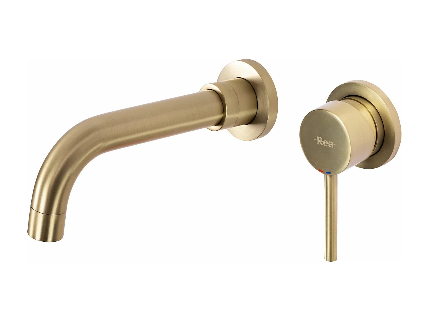 Robinet Mural Rea Lungo Long Brush Gold + Box