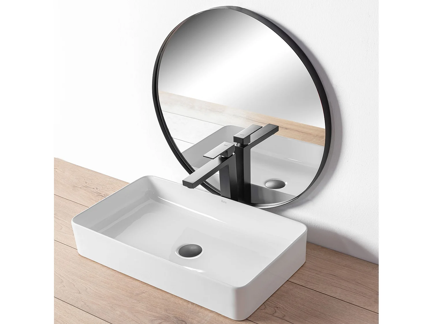 Bateria Umywalkowa Rea Fenix High Czarny