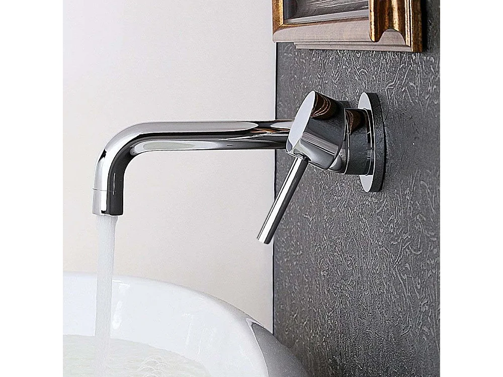 Grifo Empotrado Oculto Rea Lungo Chrome + Box