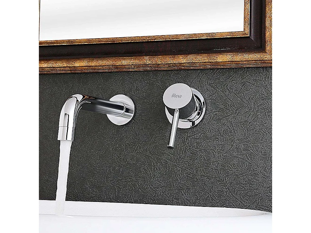 Robinet Mural Rea Lungo Chrome + Box