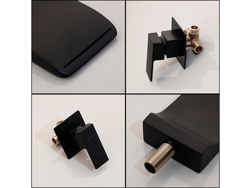 Robinet Mural Rea Mason Black