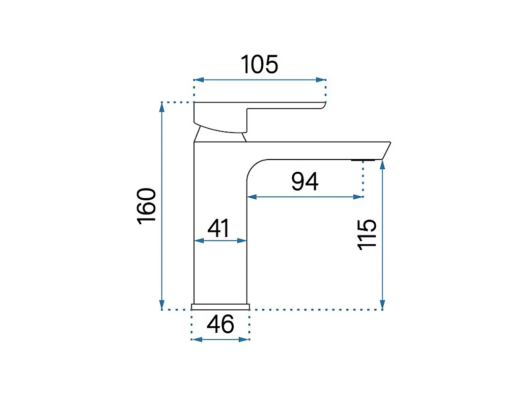 Wastafelkraan Rea My2021-2B Argus Low Black