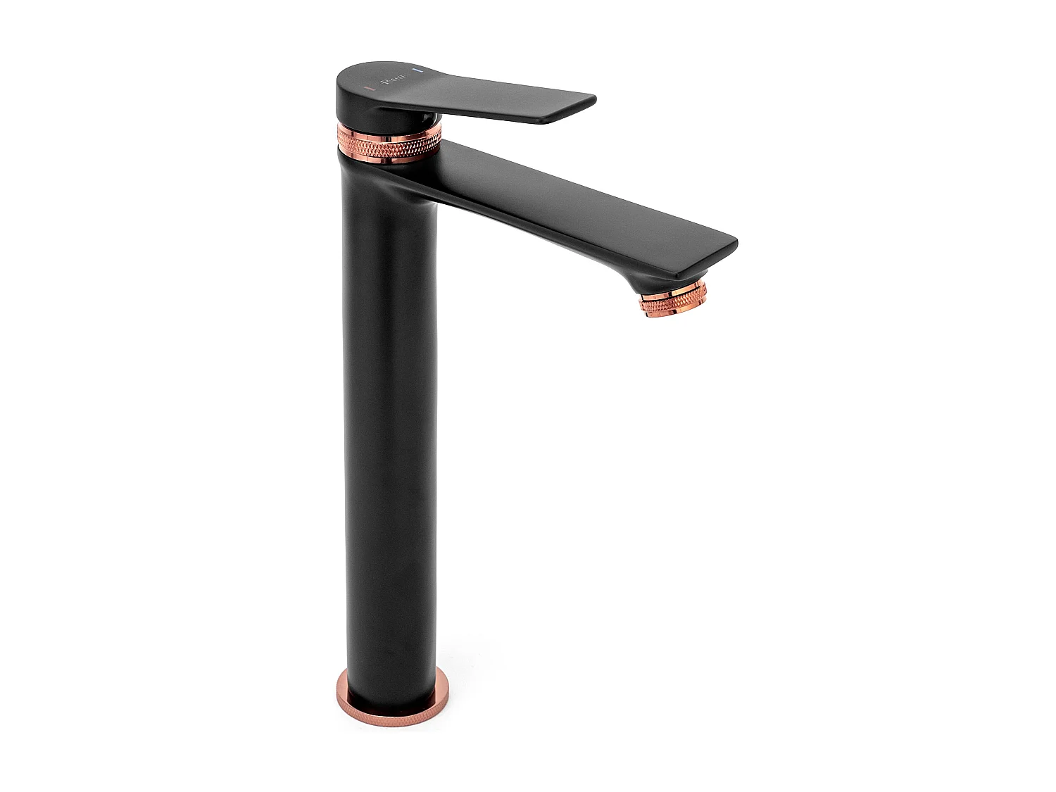 Wastafelkraan Rea Js-634901-1Rgb Viral High Black/Rose Gold