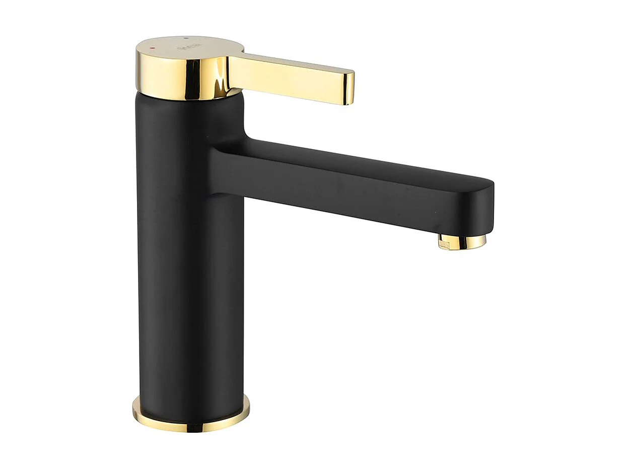 Robinet De Lavabo Rea My1806-2Bg Polo Low Black/Gold
