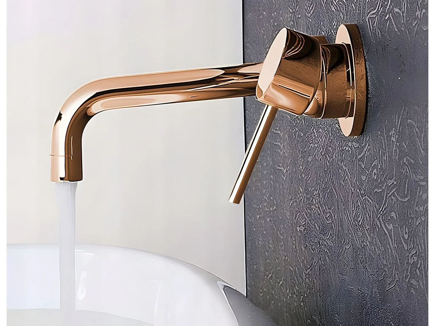 Inbouwmengkraan Rea Lungo Rose Gold + Box