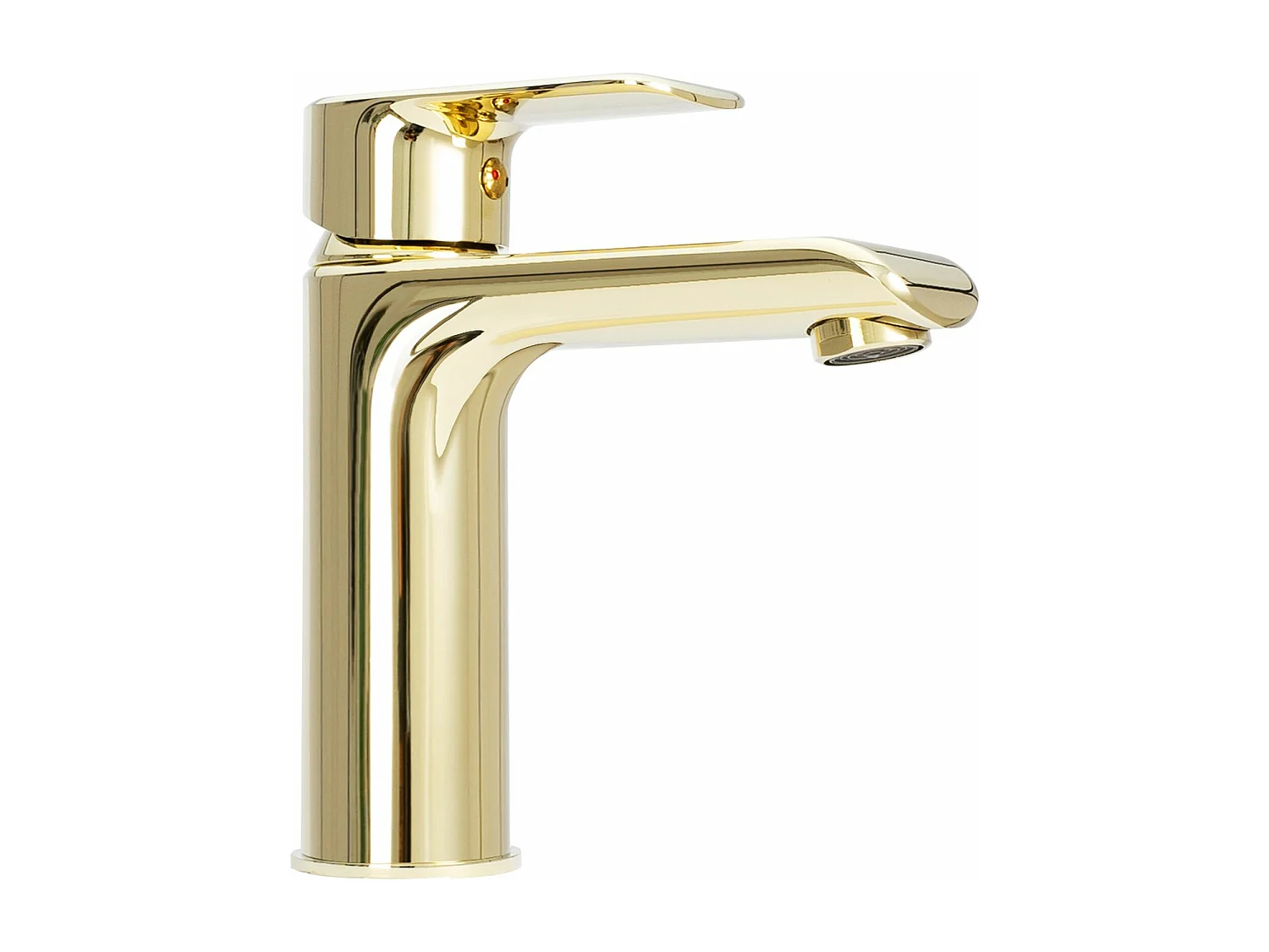 Torneira de lavatório REA MY1805-2G Bloom Low Gold em latão durável e fácil de limpar