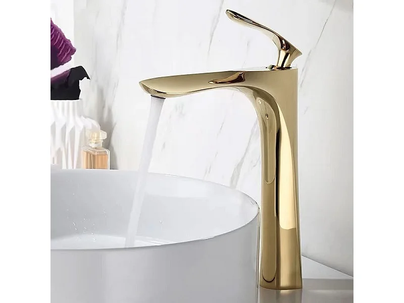 Wastafelkraan Rea Orbit High Gold