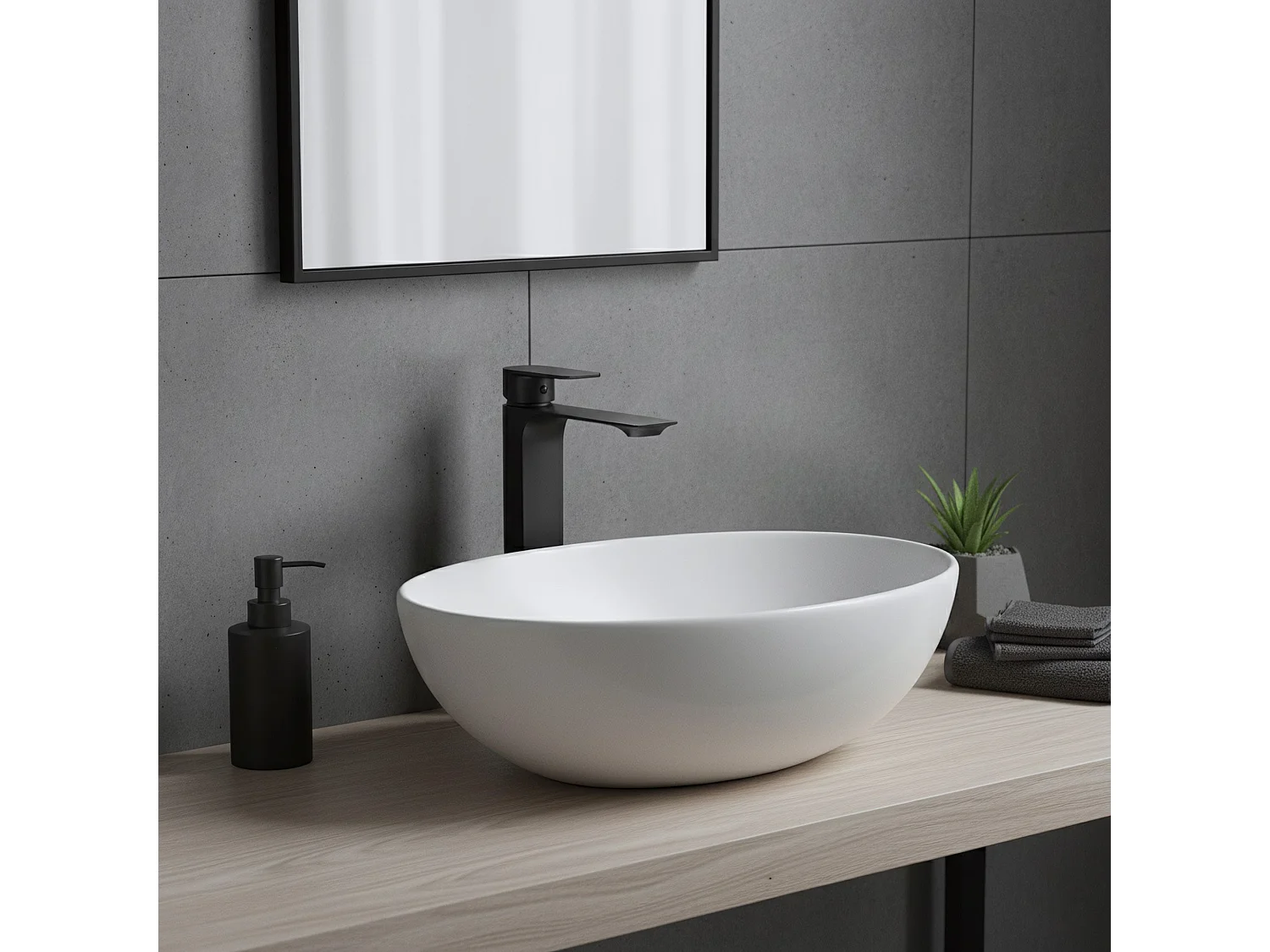 Robinet De Lavabo Rea My1802-21B Urban Black High