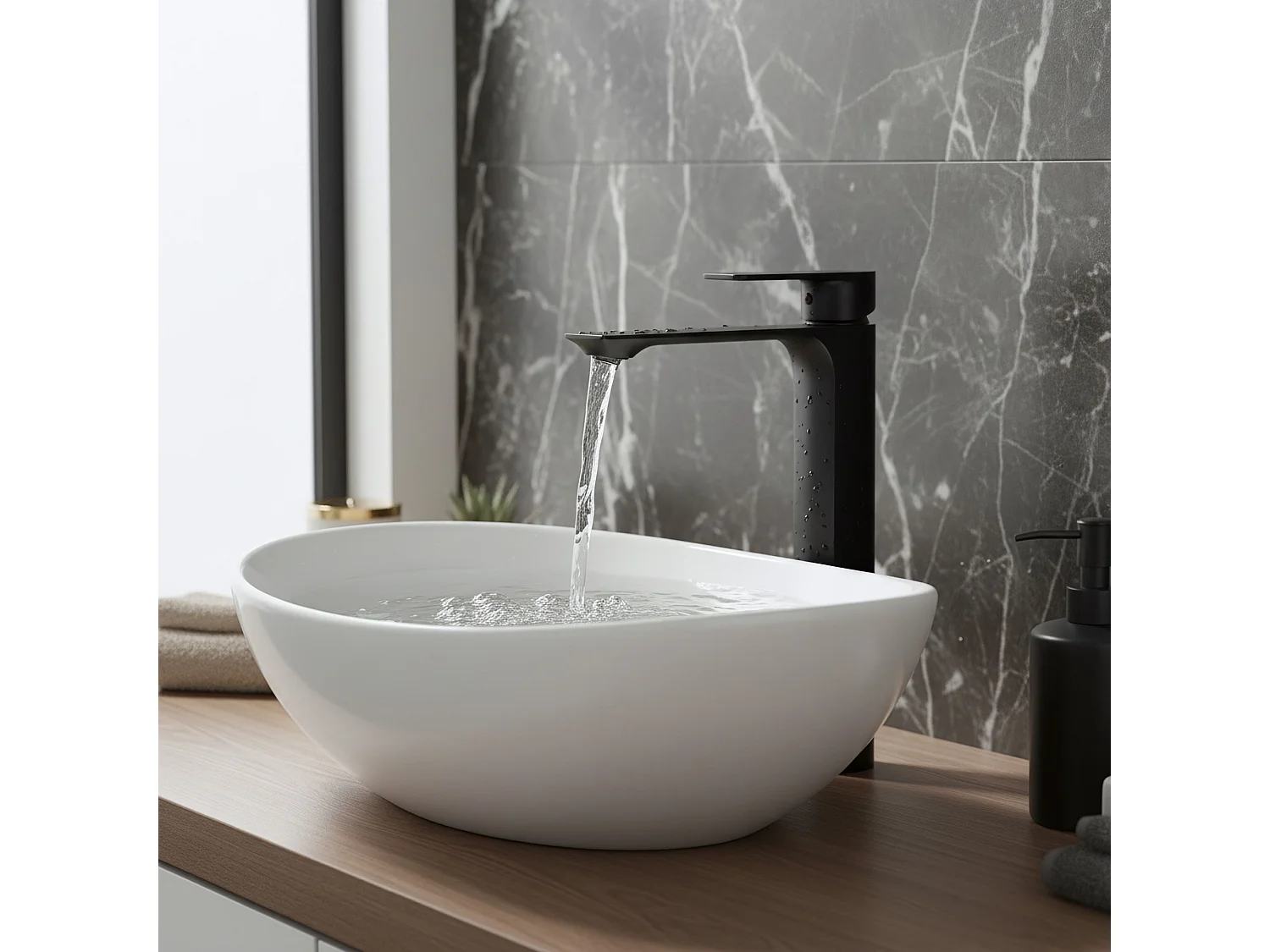 Robinet De Lavabo Rea My1802-21B Urban Black High